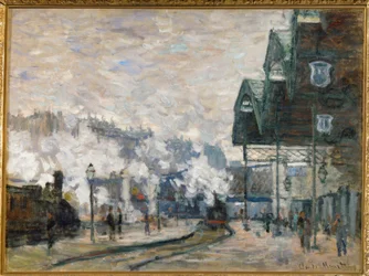 Der Bahnhof Saint-Lazare, Außenansicht